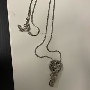 Brighton Floating Crystal Heart Badge Clip Lanyard